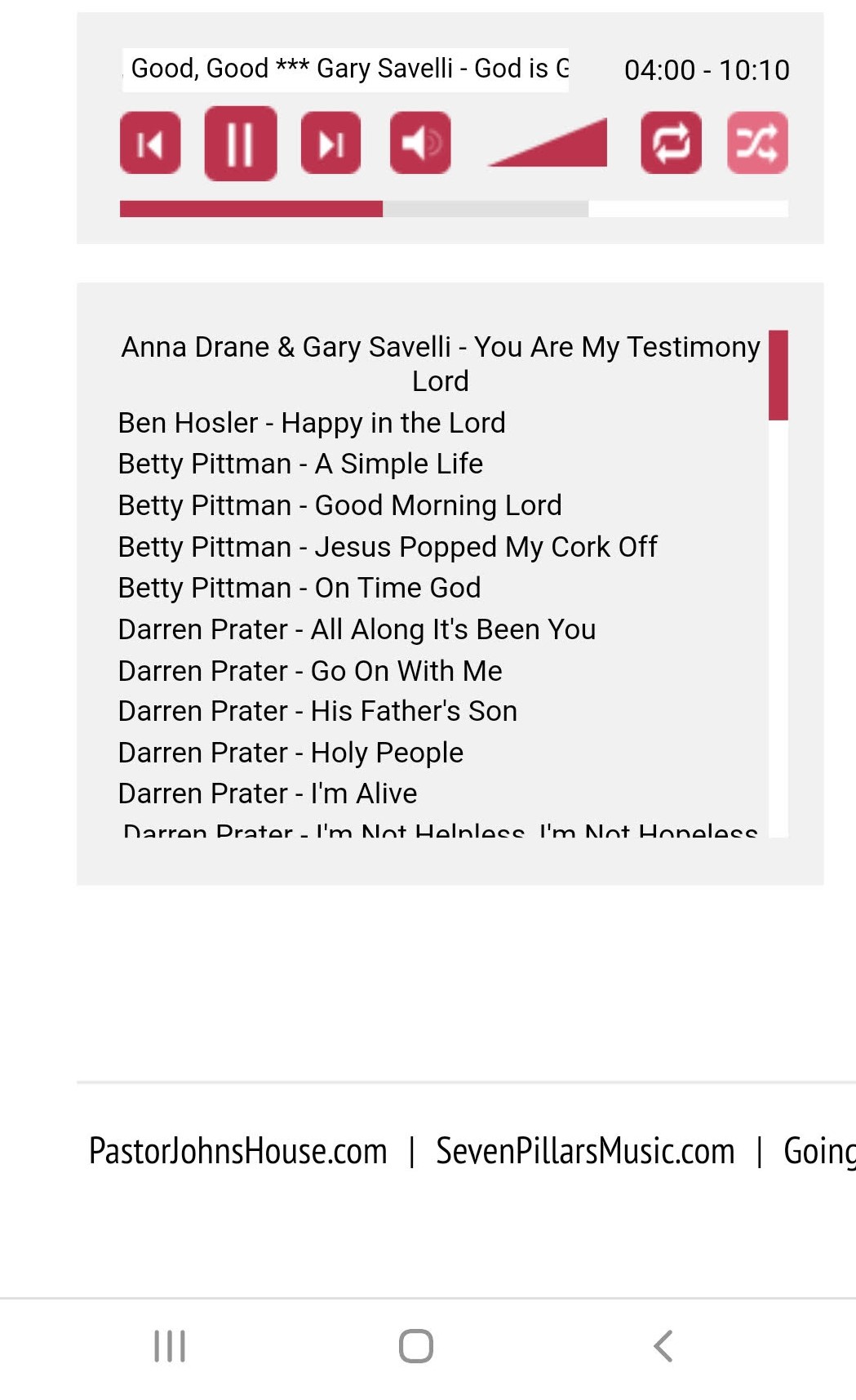 Songs of Rest